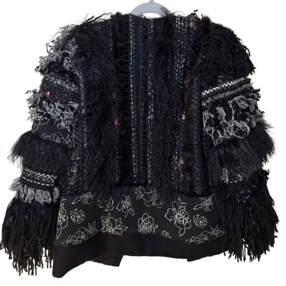 Zaharoff Women's Jacket with Fur Stripes and embellishments - Picture 4 of 6